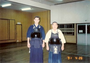With Fujiwara Sensei